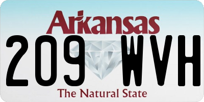 AR license plate 209WVH