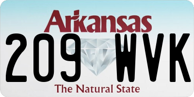 AR license plate 209WVK