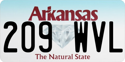 AR license plate 209WVL