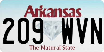AR license plate 209WVN