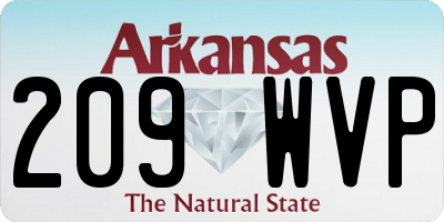 AR license plate 209WVP