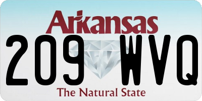 AR license plate 209WVQ