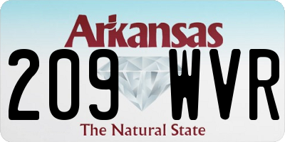AR license plate 209WVR