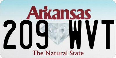 AR license plate 209WVT