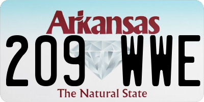 AR license plate 209WWE