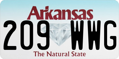 AR license plate 209WWG