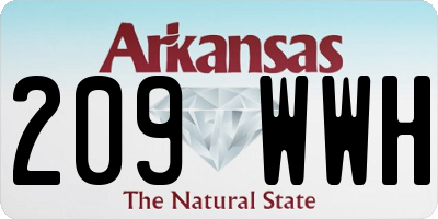 AR license plate 209WWH