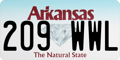 AR license plate 209WWL