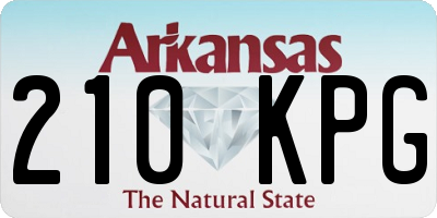 AR license plate 210KPG