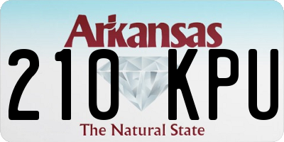 AR license plate 210KPU