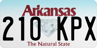 AR license plate 210KPX