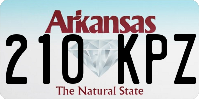 AR license plate 210KPZ