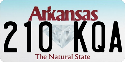 AR license plate 210KQA