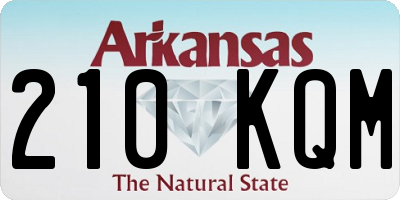 AR license plate 210KQM