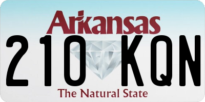 AR license plate 210KQN