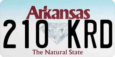 AR license plate 210KRD