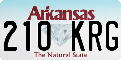 AR license plate 210KRG
