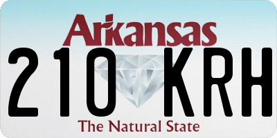 AR license plate 210KRH
