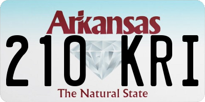 AR license plate 210KRI