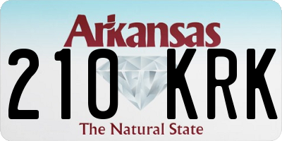 AR license plate 210KRK
