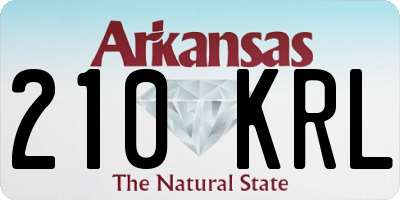AR license plate 210KRL