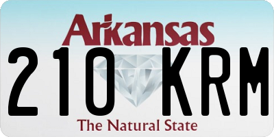 AR license plate 210KRM