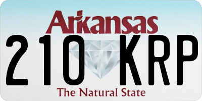 AR license plate 210KRP