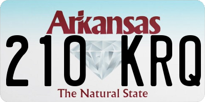 AR license plate 210KRQ