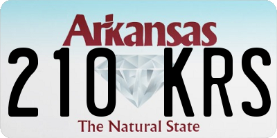 AR license plate 210KRS