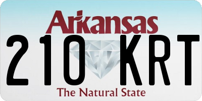 AR license plate 210KRT