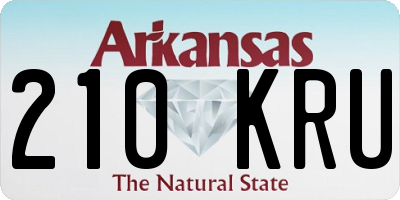 AR license plate 210KRU