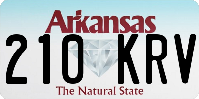AR license plate 210KRV