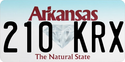 AR license plate 210KRX