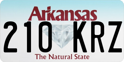 AR license plate 210KRZ