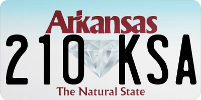 AR license plate 210KSA