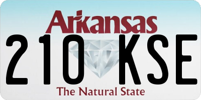 AR license plate 210KSE