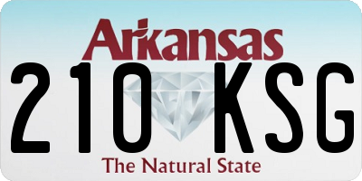 AR license plate 210KSG