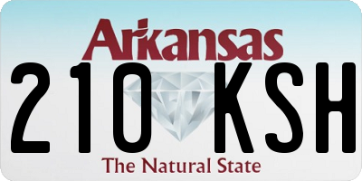 AR license plate 210KSH