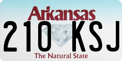 AR license plate 210KSJ
