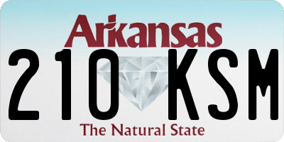 AR license plate 210KSM