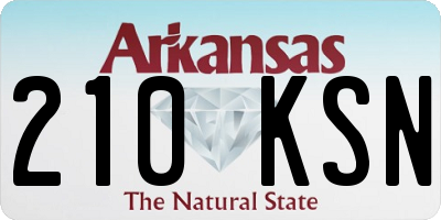 AR license plate 210KSN