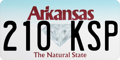 AR license plate 210KSP