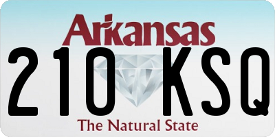 AR license plate 210KSQ
