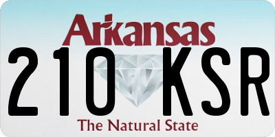 AR license plate 210KSR