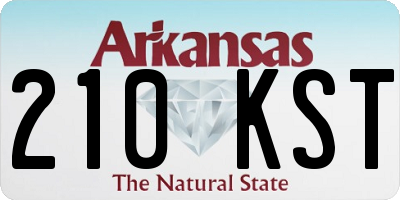 AR license plate 210KST
