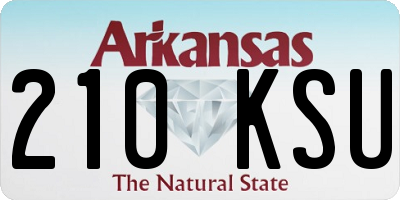 AR license plate 210KSU