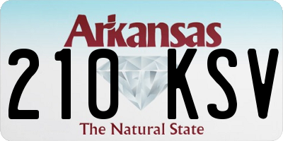 AR license plate 210KSV