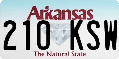 AR license plate 210KSW
