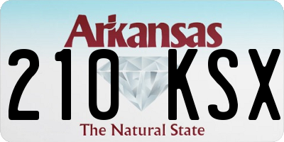 AR license plate 210KSX
