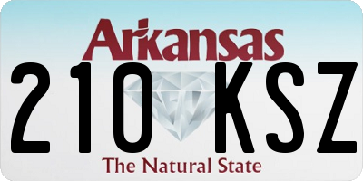 AR license plate 210KSZ